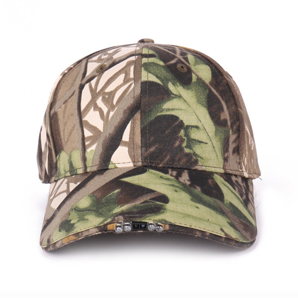 Unisex höst vinter ledde upplyst mössa varm baseball mössa utomhus fiske löpande fiske hatt blixt män kvinnor camping klättring mössor: Grön