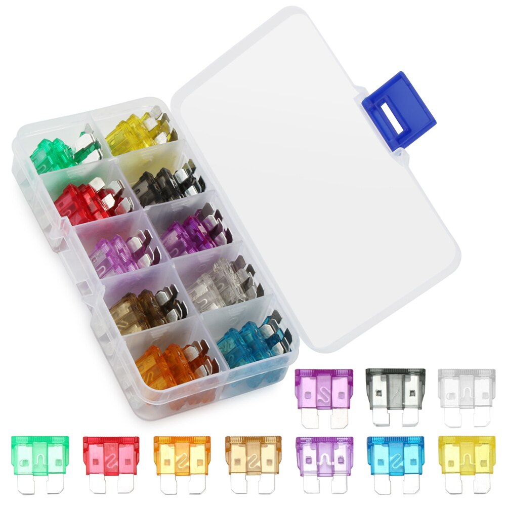 Universal Car Fuses 2A 3A 5A 7.5A 10A 15A 20A 25A 30A 35A for toyota corolla chr aurisavensis t25 hilux camry volvo s60 v40 xc60