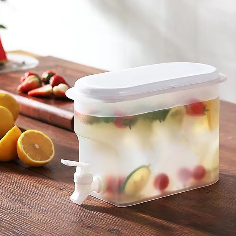 3.5L Koud Water Ju g Grote Capaciteit Plastic Koud Water Container Drank Dispenser Met Kraan Fruit Drinken Theepot Voor Koelkast