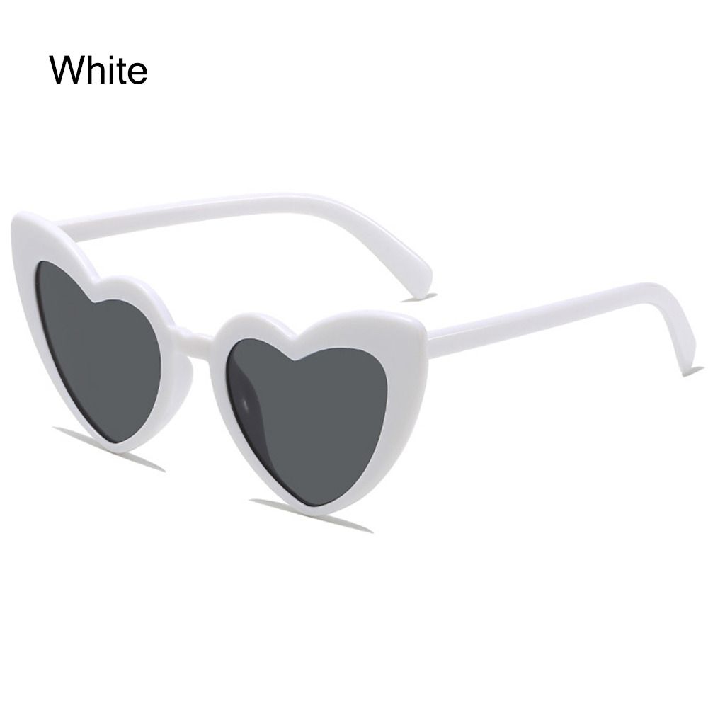 Gafas de sol en forma de corazón, gafas de sol Vintage irregulares con forma de corazón rosa, gafas de sol de para disparar en la calle para mujer, protección UV: Rojo