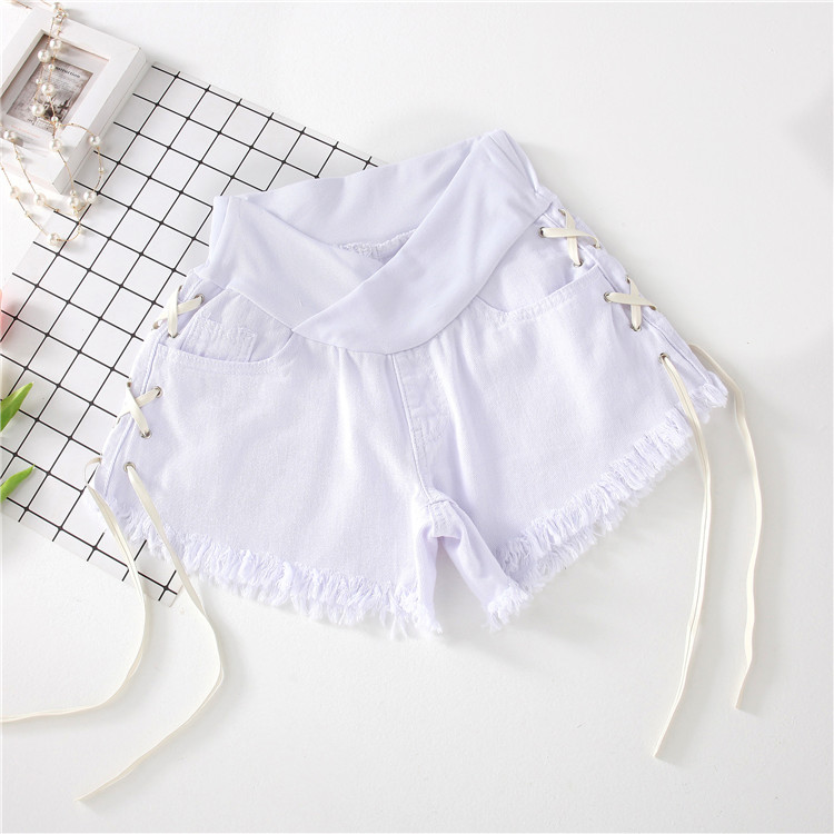 Fdfklak barske shorts med lav talje moderskabstøj til gravide gravide kvinder denim shorts sommer m-xxl  f309