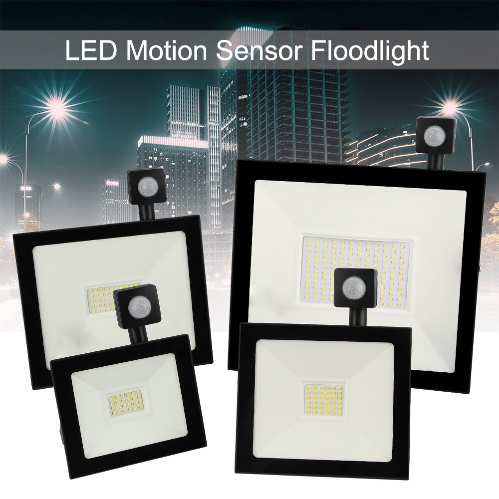 LED Motion Sensor Schijnwerper Waterdichte 20W 30W 50W 100W PIR Schijnwerper Projector Lamp Exterieur Outdoor spotlight verlichting
