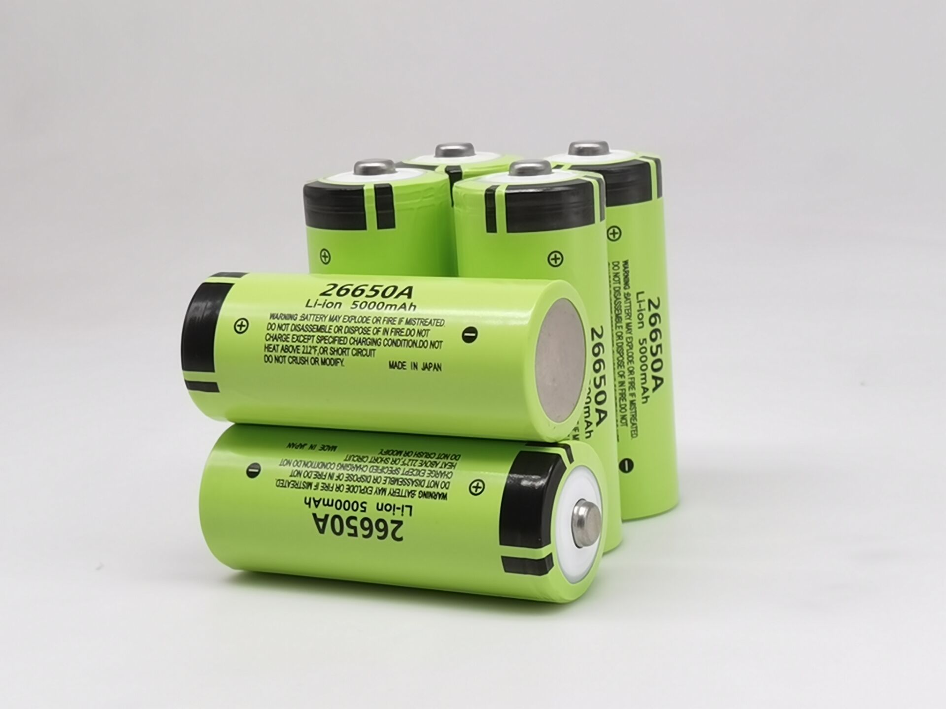 26650 nuovo Originale 3.7 v 5000 mah Al Litio Batteria Ricaricabile 26650 con le scarpe A Punta (no PCB) per La torcia elettrica batterie