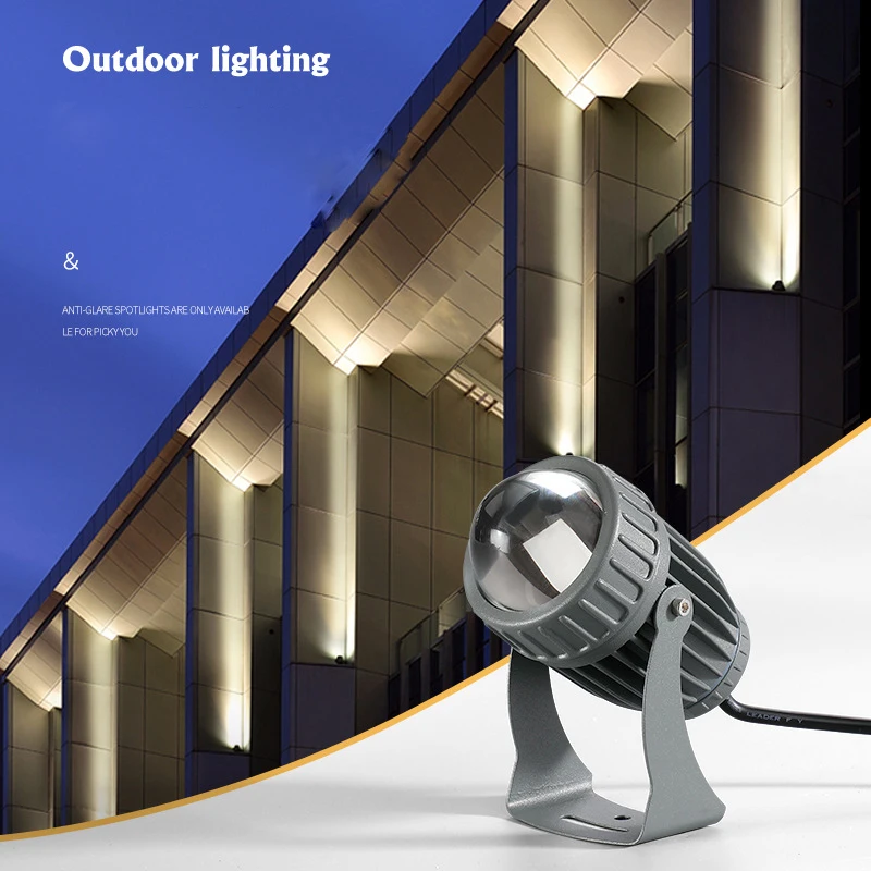 Outdoor IP65 Waterproof LED Wall Spotlights 9W 20W Landscape Lighting AC220V110V Red Green Blue RGB Spotlights a Beam of Light