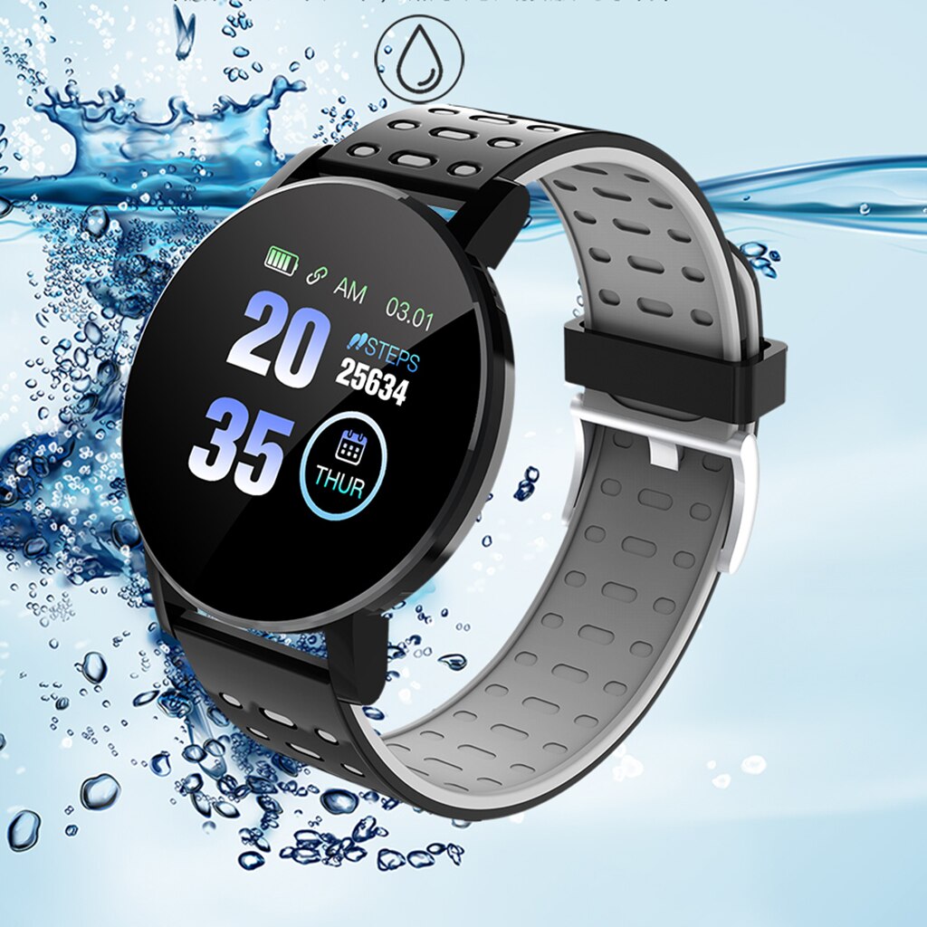 Smart Watch BT4.0 Sport Bracelet Heart Rate Pressure Fitness Tracker Waterproof