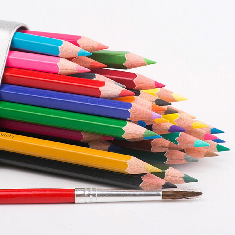 12/24/36/48 Kleuren Aquarel Potlood Water Oplosbare Gekleurde Tekening Potloden Kunstenaar Schilderij Schetsen Voor Kunst School Supplies