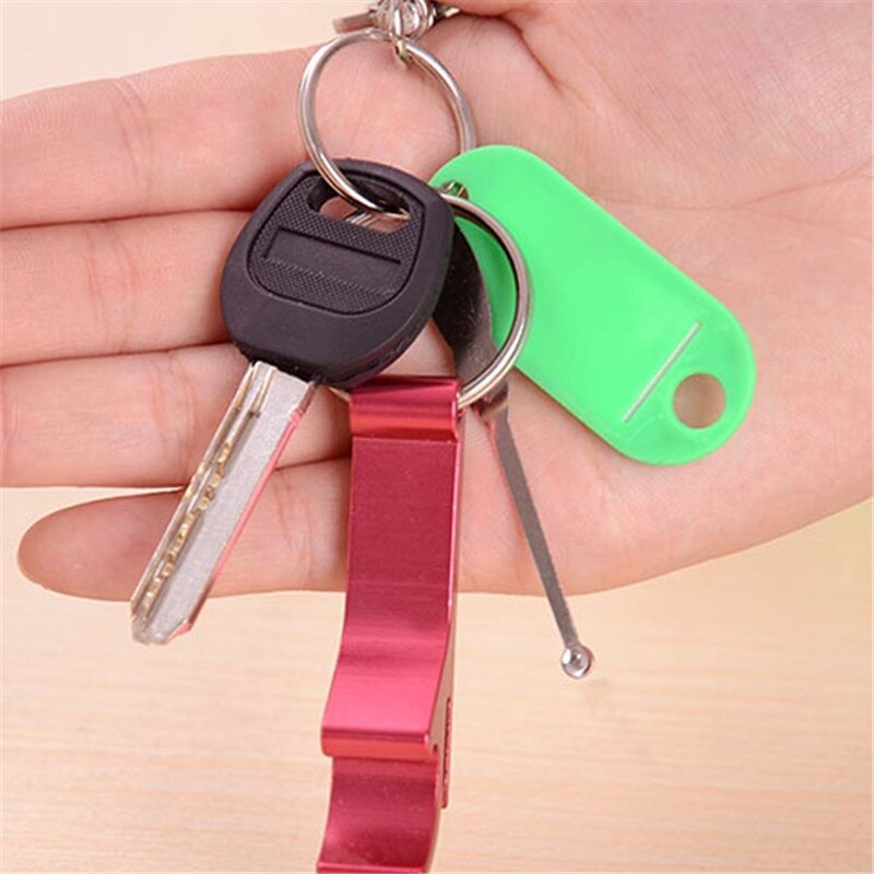 1Pc otwieracz robić butelek klucz kółko łańcucha brelok brelok metalowy bar piwa narzędzie pazur nowe