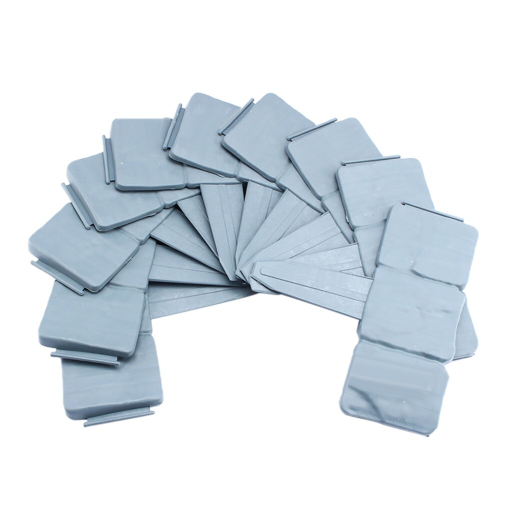 10 pcs Plastic Home Garden Border Edging Home Garden Supplies Border Edging Plastic Fence Stone Lawn Yard Flower Bed Outdoor: Default Title