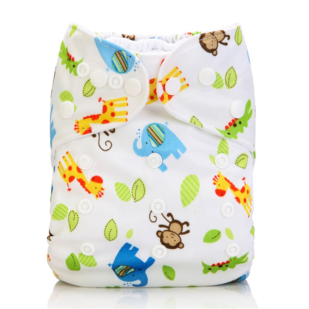 Baby återanvändbar tygblöja tvättbar tygblöja för unisex med 1pc blöjor av mikrofiberinsats: 8
