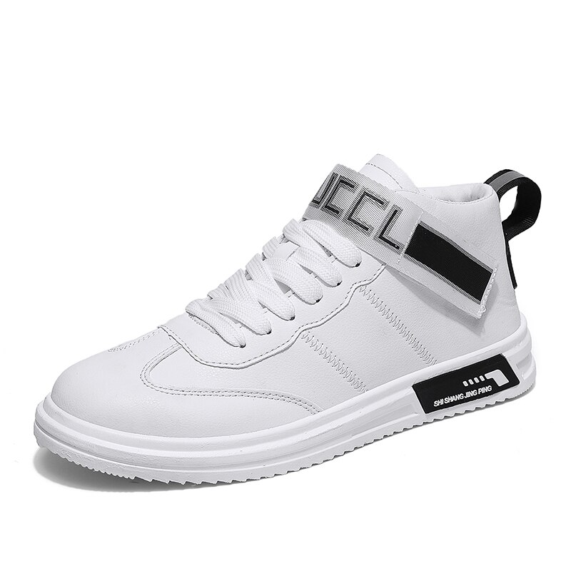 High-top hvide sko seje udendørs lys man sneakers komfortable cool mandlige til sandaler herre sko: Sort / 7