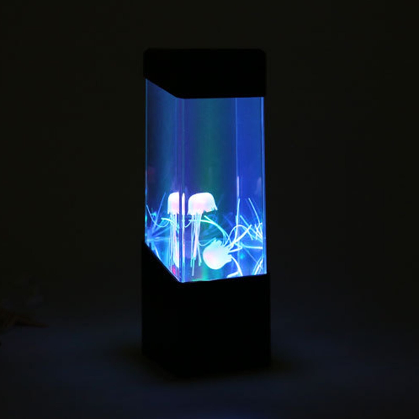 Kwallen Nachtlampje Mini Desktop Aquarium Kwallen Mood Light Met Kleur Veranderende Licht Effect Voor Studie, Kinderkamer