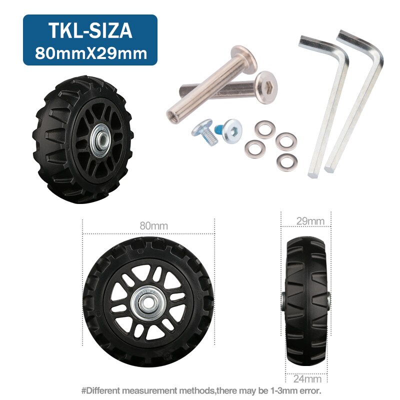Suitcase Wheels 1 pair of Luggage Suitcase Replacement Wheels Axles Deluxe Repair Deluxe Repair Tool Casters