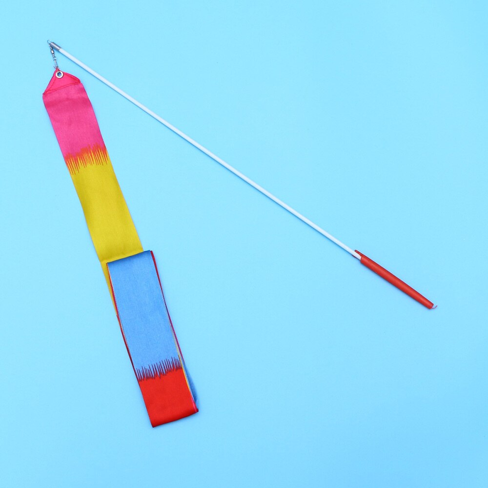 4PC Rhythmic Gymnastics Ribbons Performance Bodybuilding Art Props Children Streamers