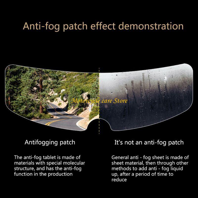 U75f anti-regenfolies voor motorhelmen, regenbestendige beschermfolie voor nanocoating op lenzen, helmaccessoire