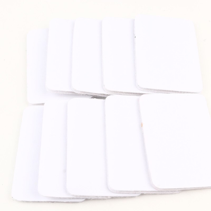 6Cm Strong Self-Adhesive Back Glue Velcro Fixed Point Sticker Tape Velcro for Bed Sheet Sofa Cushion Carpet Anti-Skid Mat: 4CMX6CM White 5PC