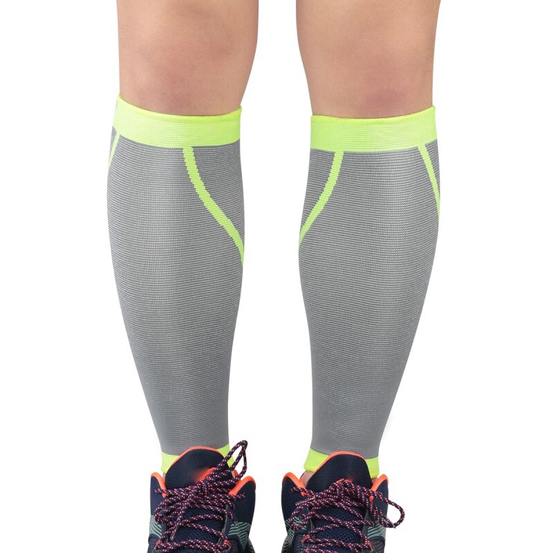 Sport Compression Leg Sleeve Antiskid Basketball Football Calf Support Protector Sock Running Shin Guard Pain Relief Legs Warm: XW0686H / M