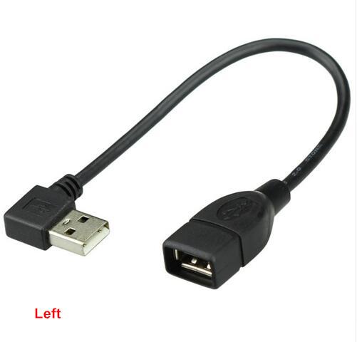 10 Cm 20 Cm 40 Cm Usb 2.0 A Man-vrouw 90 Angled Extension Adapter Kabel Man-vrouw rechts/Links/Down/Up Kabel Cord: Left / 20cm