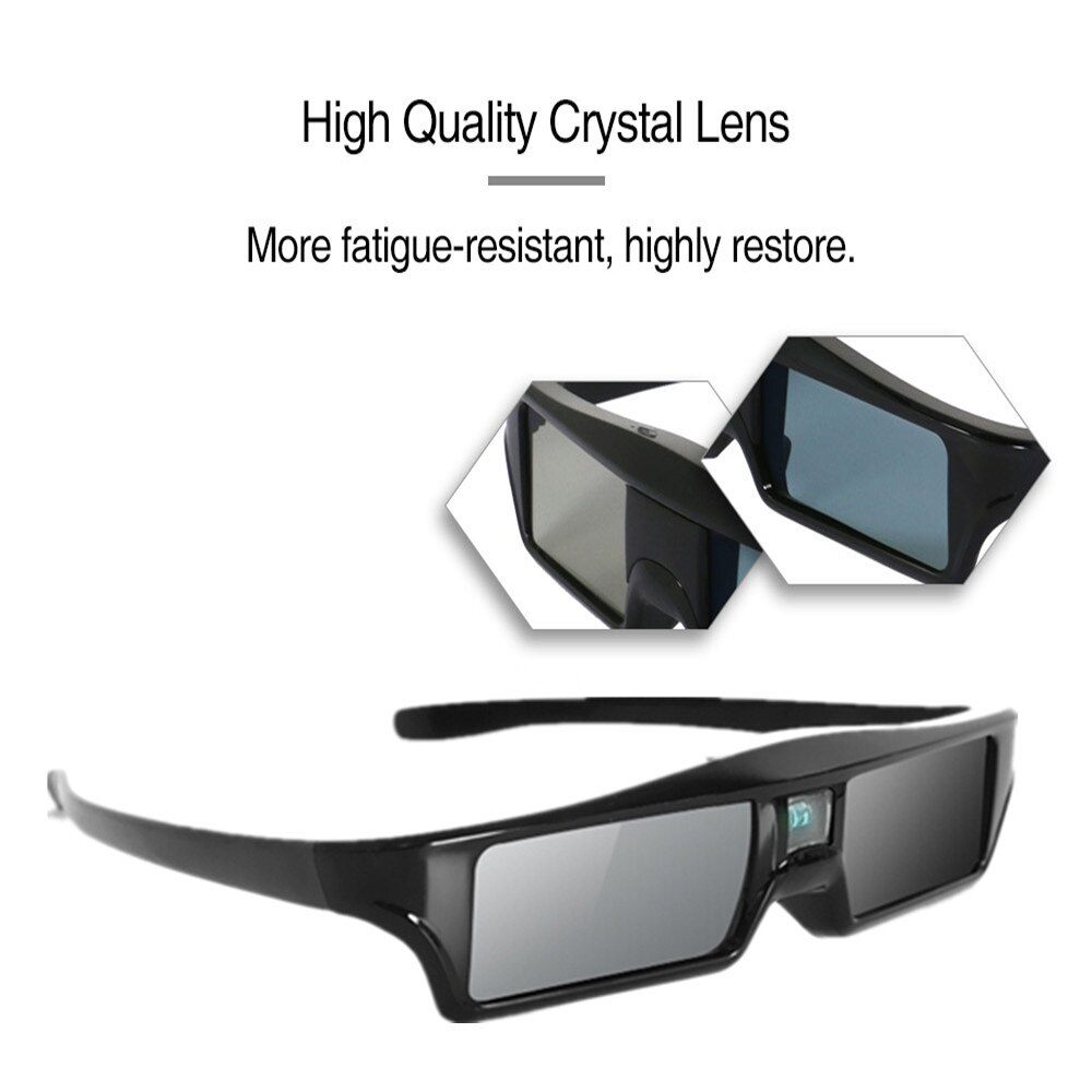! Obturador 3D de con Bluetooth, gafas activas para Samsung/Panasonic para Sony 3DTV, lentes universales para TV 3D