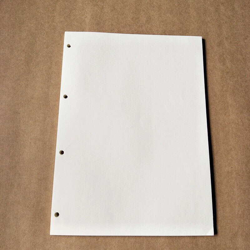 40Sheets/Pack A4/B5 Adapter Vulmiddel Papieren Losse Blad Notebook Core Wekelijkse Planner Leeg Notepad Innerlijke pagina School Kantoor Sup