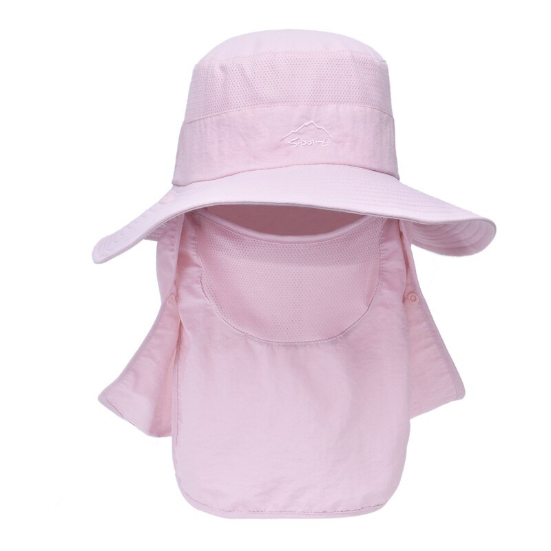 Gorros de escalada para hombre y mujer, protección solar, transpirable, multifuncional, para verano: pink(PK)