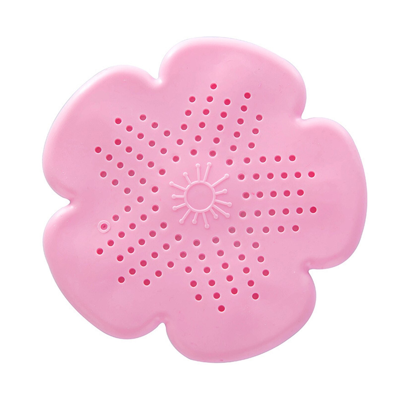 Salle de bain Drain cheveux receveur bain bouchon bouchon eau évier crépine filtre douche _ WK: Rose