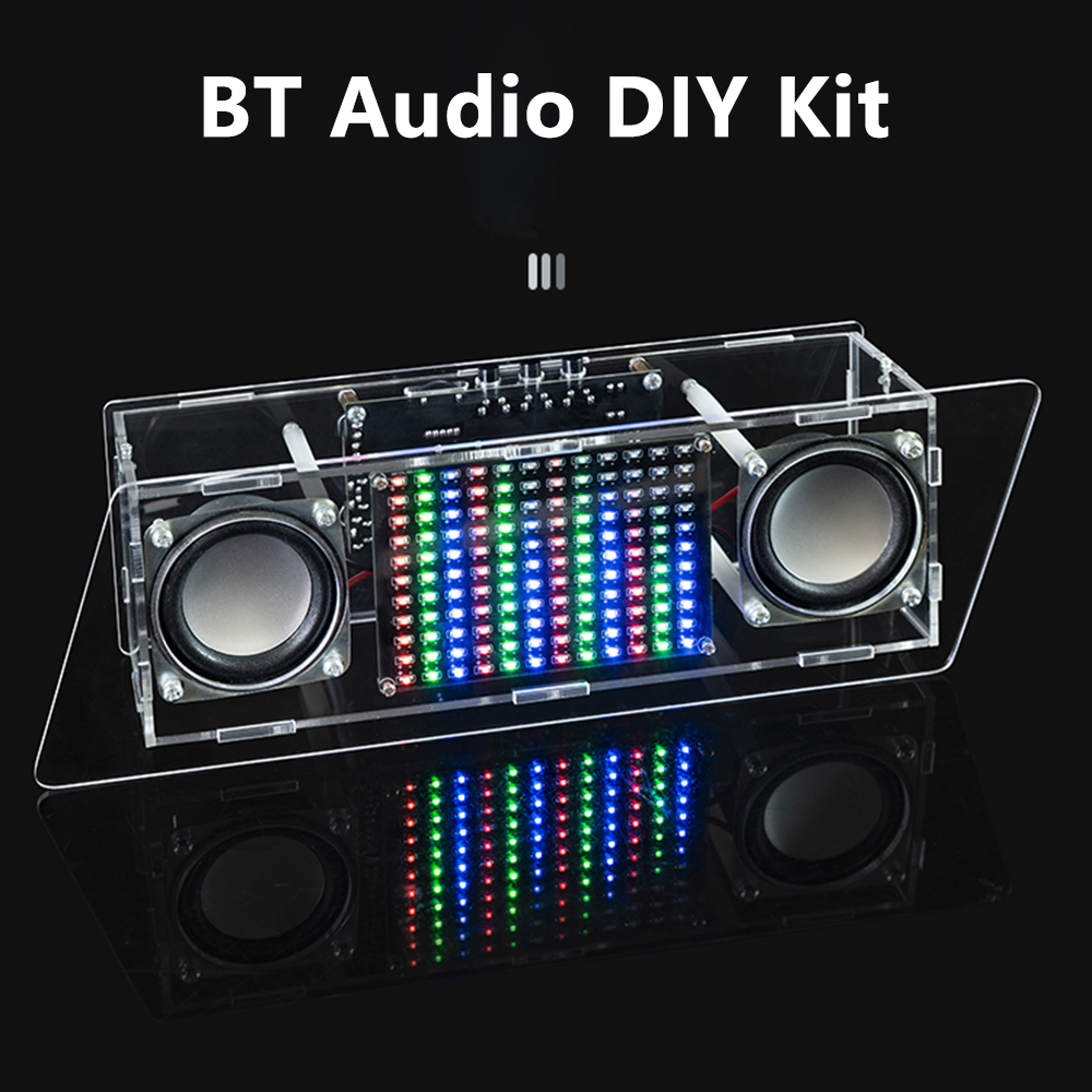 Bluetooth Lautsprecher Bausatz DIY LED Musik Spektrum Rhythmus Licht Bluetooth Lautsprecher LED Elektronische Lötprojekt Elektronische Bausatz