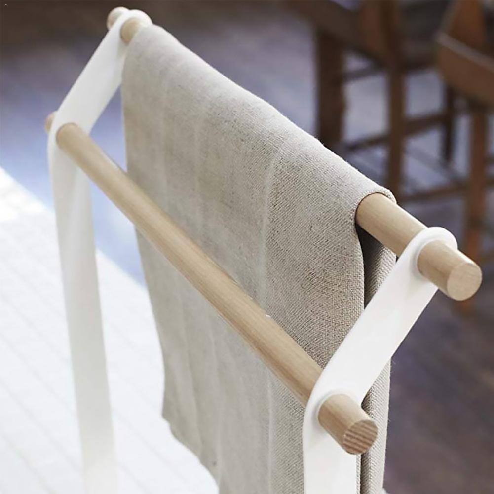 Avtakbar håndkleholder smykkestativ gulvstående håndklestativ tilbehør til bad stue 38 x 32 x 8cm