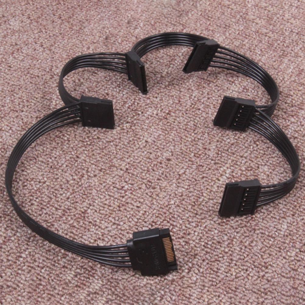 18AWG SATA 15Pin 1 To 5 Hard Drive Power Cable Hard Drive Cable Multi-drive Chassis Wiring