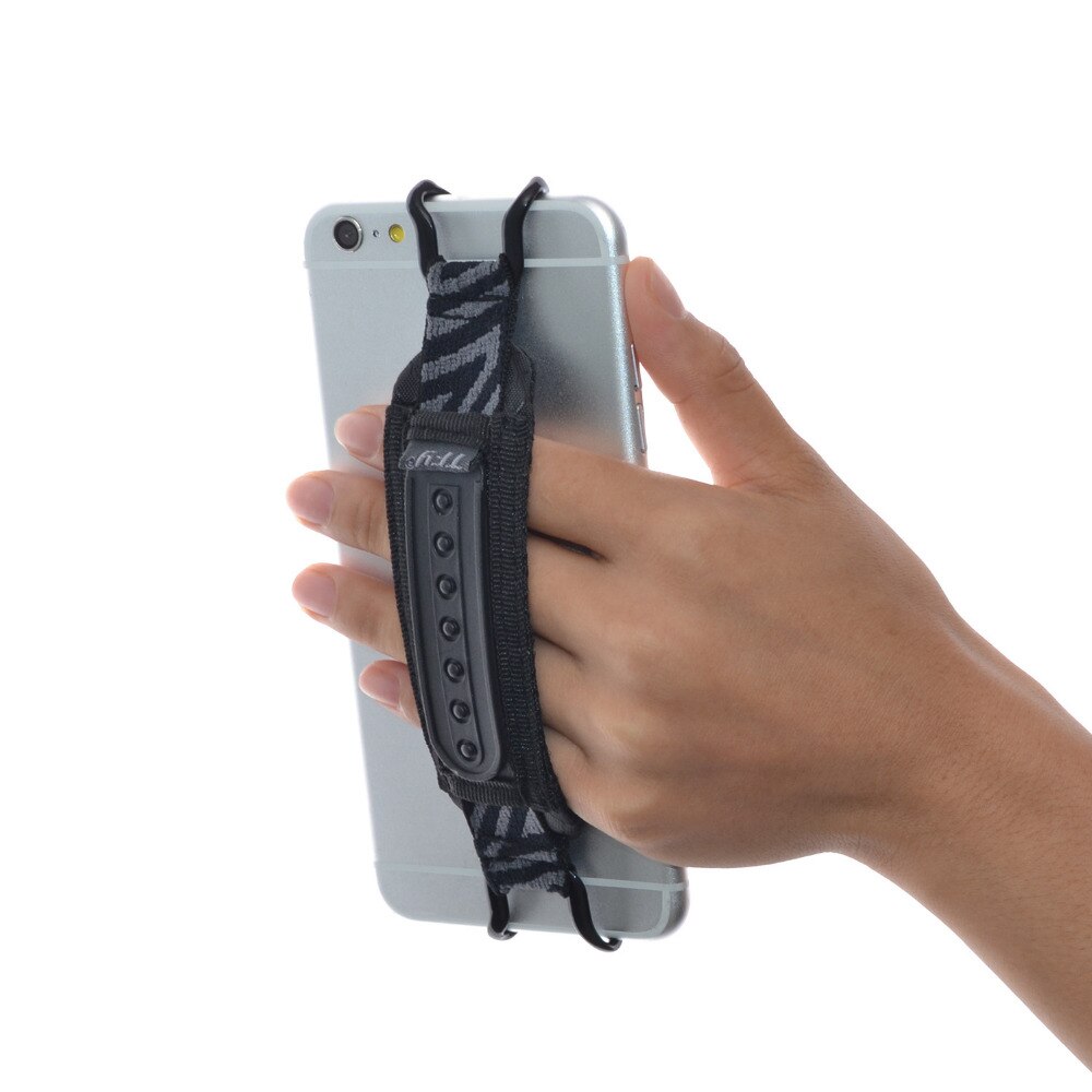 TFY Smartphone Security Hand Strap Holder with Belt- Stand for iPhone, Smasung Phones and Other Phones