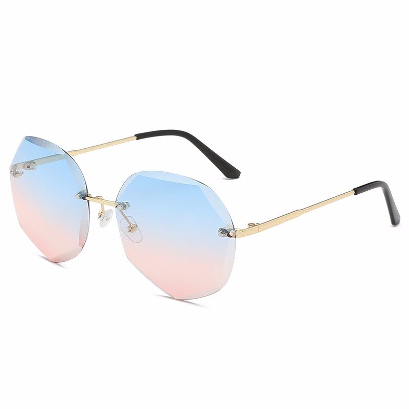 1pc nyeste seje polygonformede sekskantede havark til kvinder uv-beskyttelsesbriller solbriller  uv400 overdimensionerede briller: 8