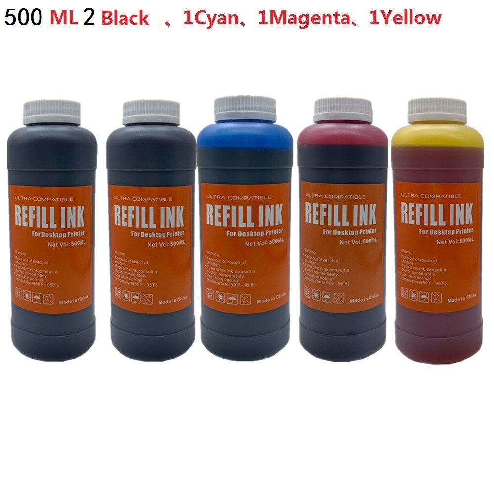 Houder Gespecialiseerd Refill Kleur Printer Dye Inkt Kit Voor HP934 935 Officejet Pro 8100 251dw 8630 8680 8615 8625 Inkjet printer: 1SET 1BK