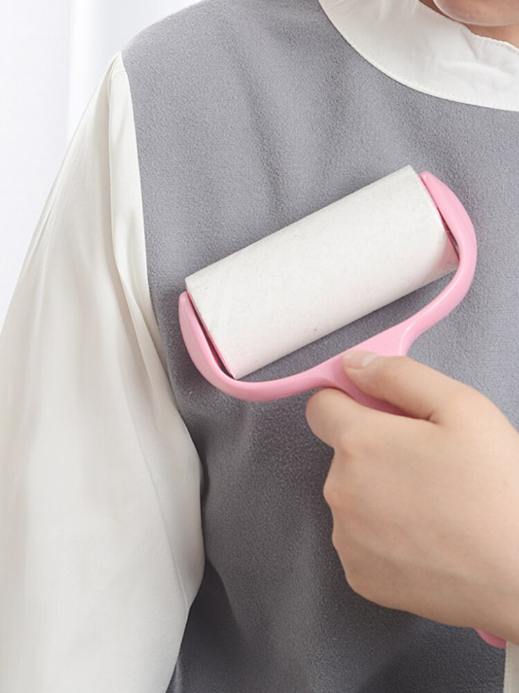 Lint Rollers Pet Hair Remover Lint Remover Dust Roller Clothes Carpet Sticky 10cm Roll Brush Kit