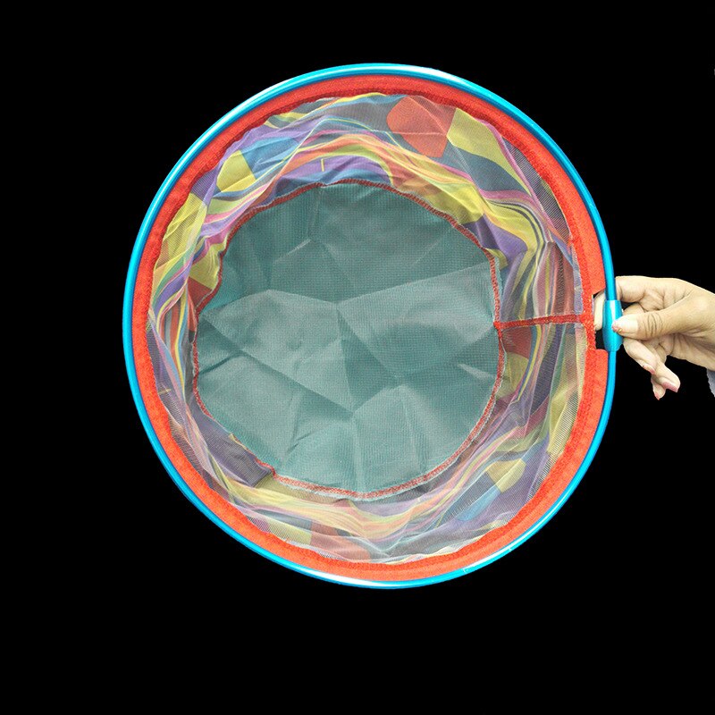 Red de pesca de malla pequeña redonda plegable, Red de aterrizaje manual con cabeza Brail, Red de inmersión de camarones, mariposa, Red de inmersión de insectos, 2022