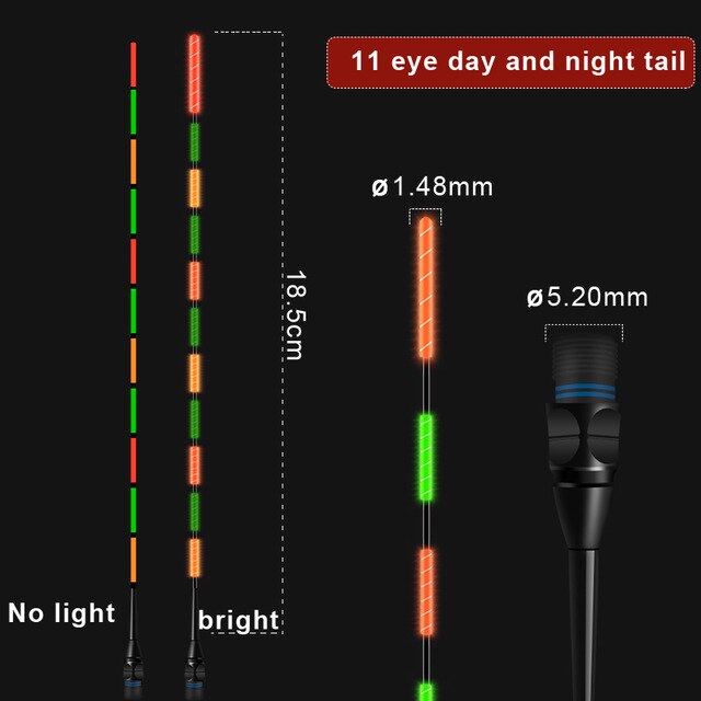 Super lumineux nuit pêche LED Smart flotteur haut lumineux Ultra sensible électronique flotteurs bouée accessoires de pêche en plein air: Gris clair