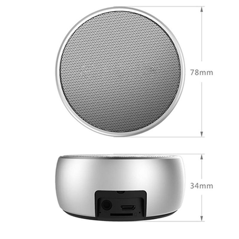 Metal Wireless Bluetooth Speaker Subwoofer Speakers Mp3 Player Portable Speaker Tweeter Aux Wifi Speaker Sound Audio