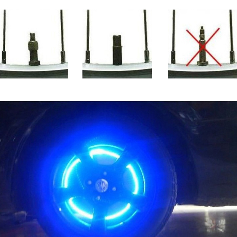 Capuchons de roue LED pour voiture, vélo, cyclomoteur, moto, 1 pièce