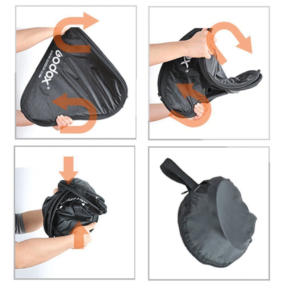 Softbox Diffusor 40cm Rund - Blitzdiffusor Für Godox V1 & Neewer Z1/Z2