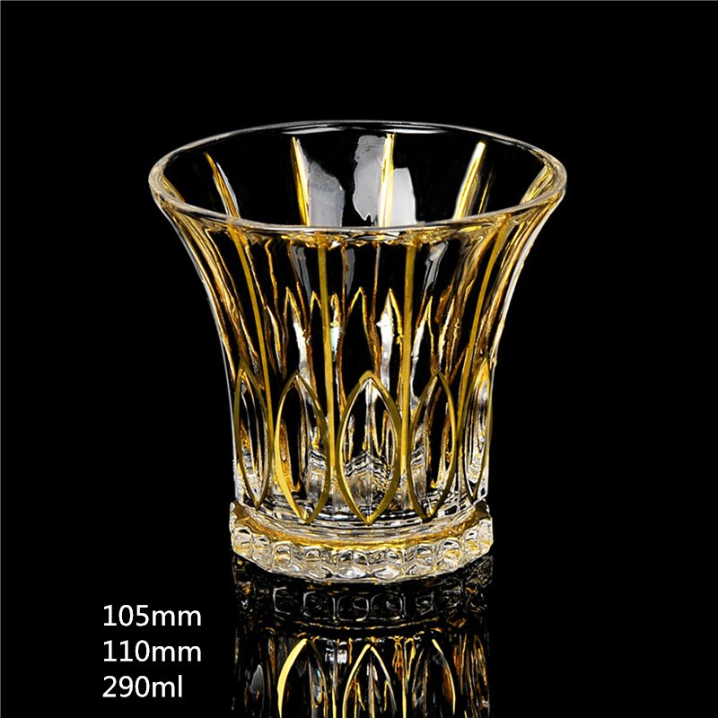 Ouderwetse Whisky Glas Trace Golden Crystal Drinkglazen Chivas Wijn Cup Bar Vasos De Cristal Verre Een Vin Vidro tumbler: Style 13