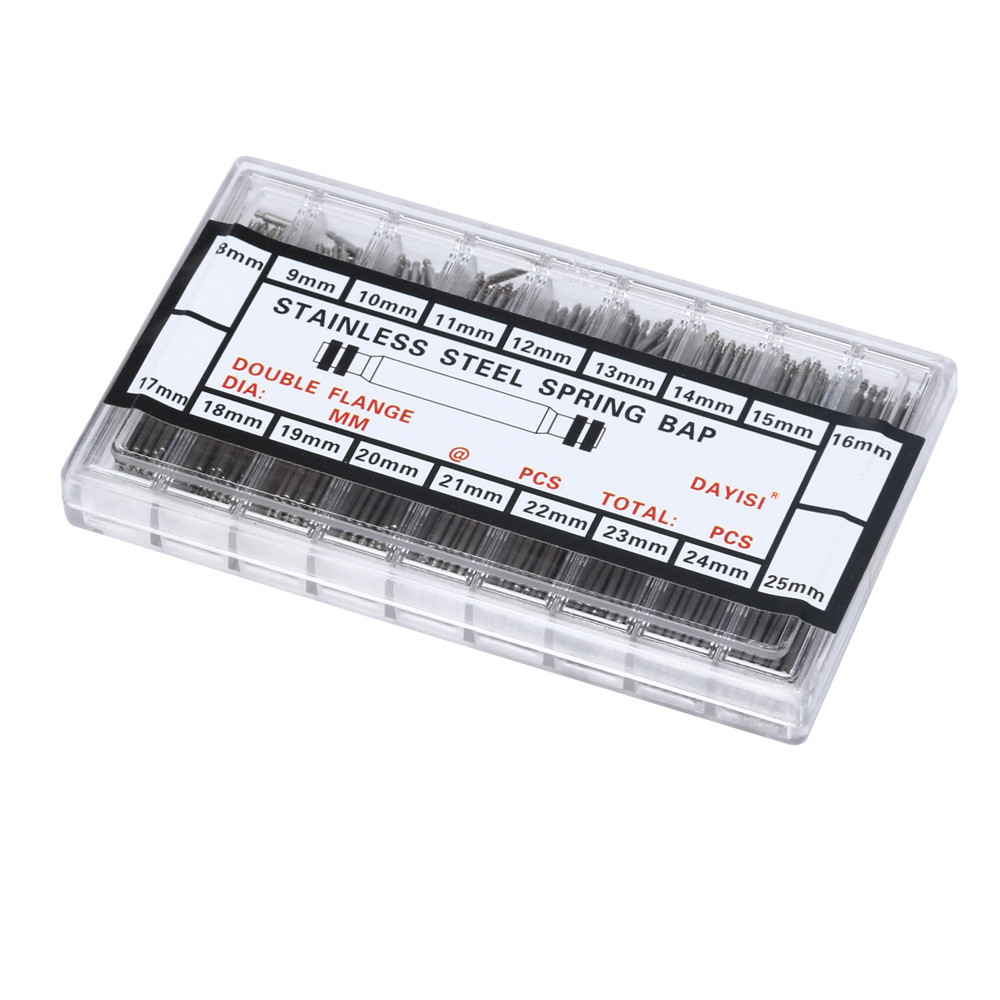 360pcs 8 to 25mm Watch Band Spring Bars Strap Watch Bracelet Link Pins Steel Watchmaker Clock Repairing Tool Watchmaker Tools