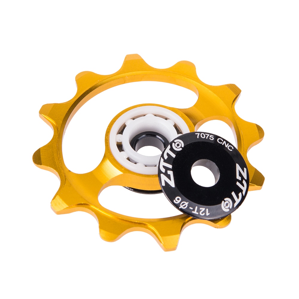 Ztto 12t 13t mtb sykkel bakgirer smal bred jockey hjul rulle keramisk trinse cnc landeveissykkel guide 4mm 5mm 6mm