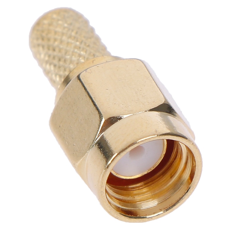 5pcs SMA Male Plug RF Coaxial Connector Crimp For RG58 RG142 RG400 LMR195 RG223