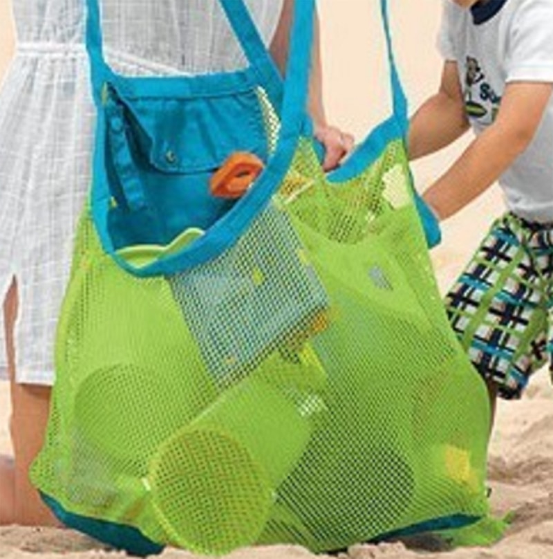 Kids Baby Zand Weg Carry Strand Speelgoed Pouch Tote Mesh Grote Kinderen Opslag Toy Collection Zand Weg Strand Mesh tool