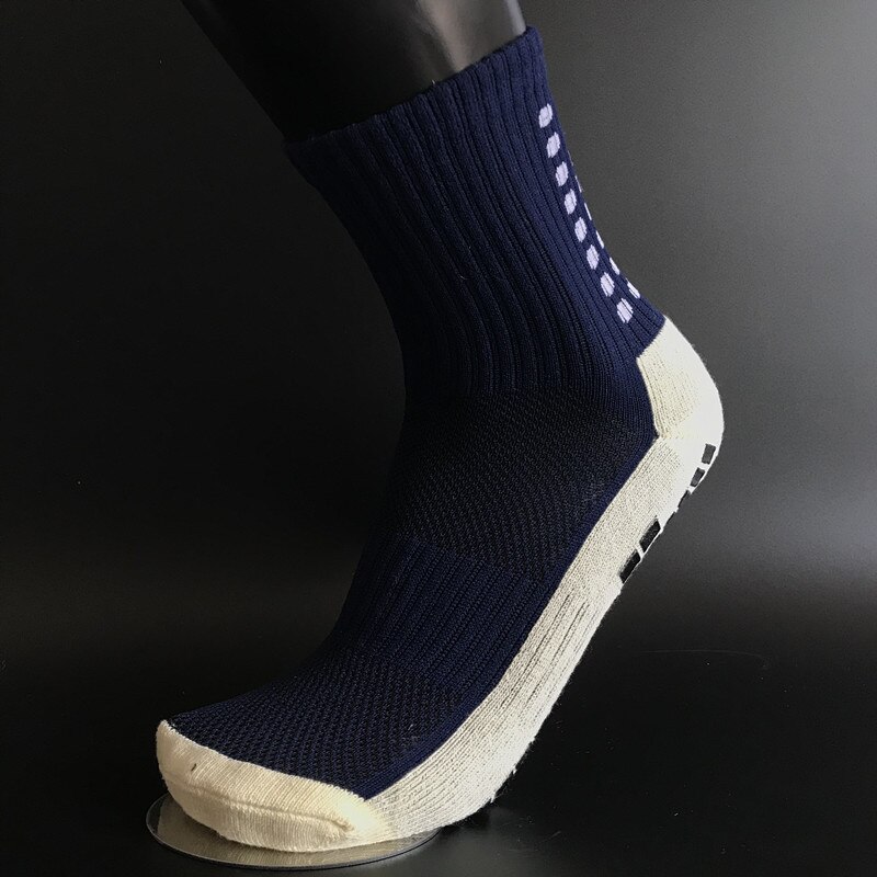 Antislip ademende heren zomer hardloopsokken van katoen en rubber voetbalsokken trusox heren dames fietssokken: Koningsblauw