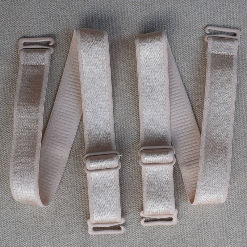 Correas de sujetador de hombro de repuesto, 15mm, 18mm de ancho, elástico, ajustable, extraíble, multicolor, accesorios de correa para sujetador de mujer, lencería: Gris oscuro