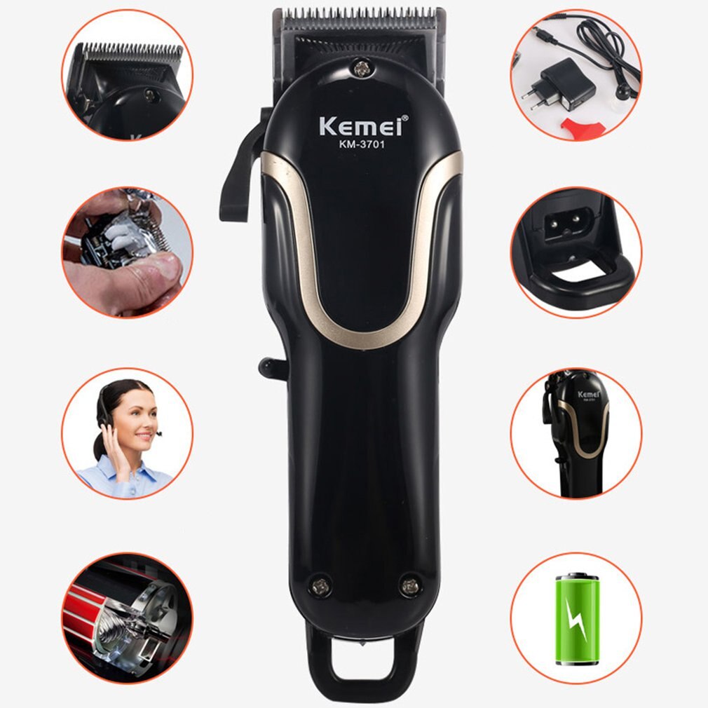 Km-3701 Lcd Display Hair Salon Hair Clipper Hair Clipper Haircut Tool Electric Hair Clipper