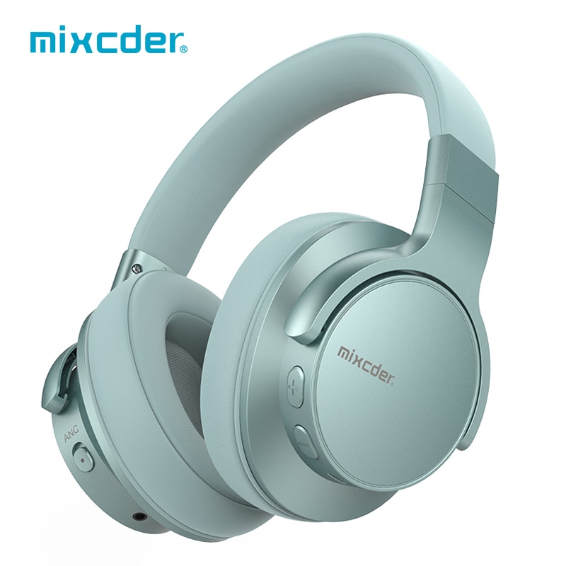 Mixcder E7 Active Noise Cancelling Bluetooth Hoofdtelefoon 5.0 25 Uur Spelen Snelle Lading Met Mic Stereo Draadloze Hoofdtelefoon