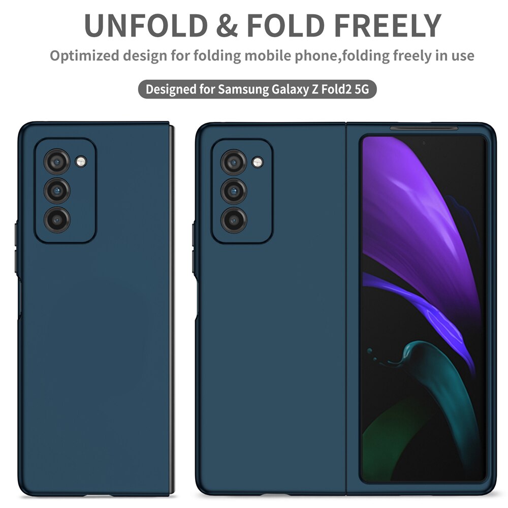 Shockproof PC Bumper Fundas Coque Case for Samsung Galaxy Z Fold2 Zfold Fold 2 Zfold2 5G 7.6 Inch Cover Protective Shell