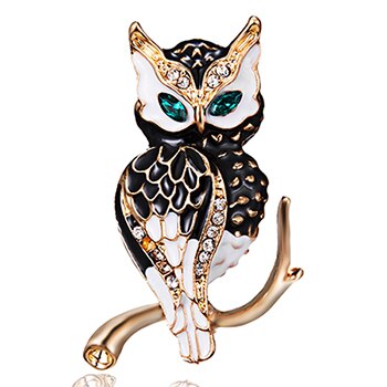 Animals Jewelry Brooch Pins Cat Dragonfly Insect Owl Bird Beetle Brooches For Women Men Costume Lapel Pins: 1