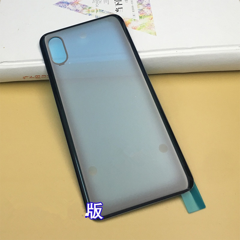 Original Rear Housing For Xiaomi Mi 8 Pro / Mi8 Explorer Glass Back Cover Repair Replace Phone Battery Door Case + Logo Sticker