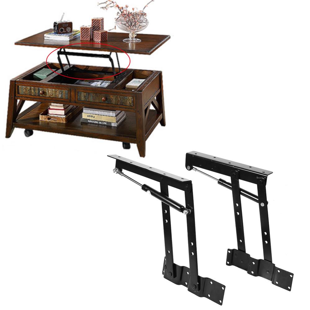 2x Practical Lift Up Coffee Table Mechanism Hardware Top Lifting Frame Furniture Hydraulic Hinge Furniture Hardware